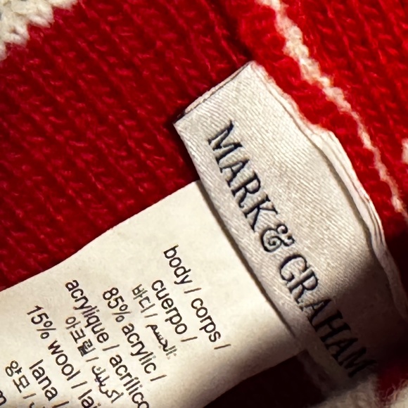 Mark and Graham "HO HO HO" Matching Beanie Ski Hats Holiday Pom Pom Beanie - Picture 5 of 9